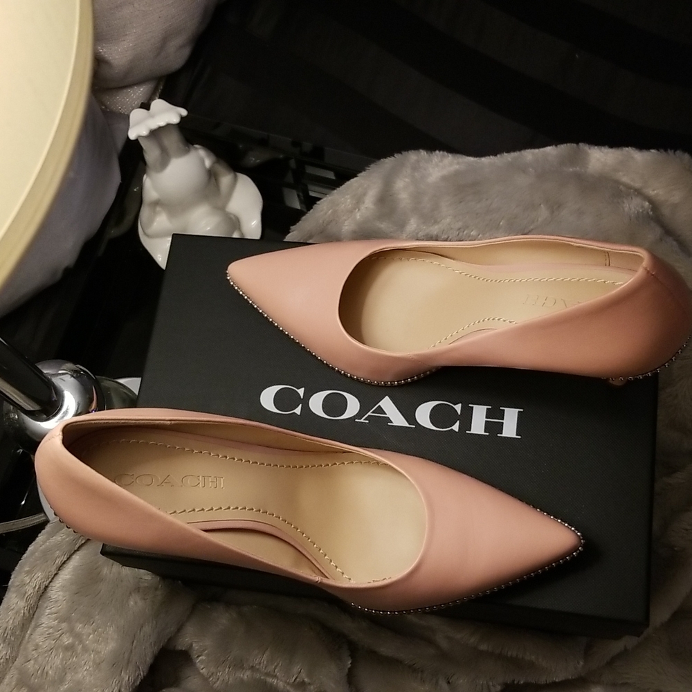 Coach Petal Pink Leather  Pumps